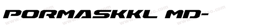 PormaskKl md字体转换